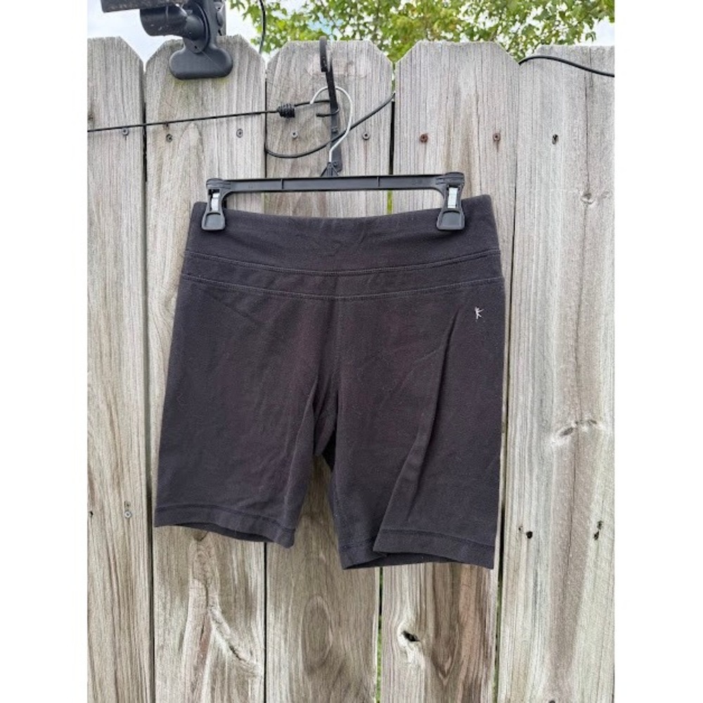 Athleisure Sporty Danskin Now Bike Shorts S Black Fitted Activewear